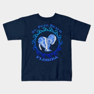 St. Pete Beach Florida Vacation Tribal Manatees Kids T-Shirt